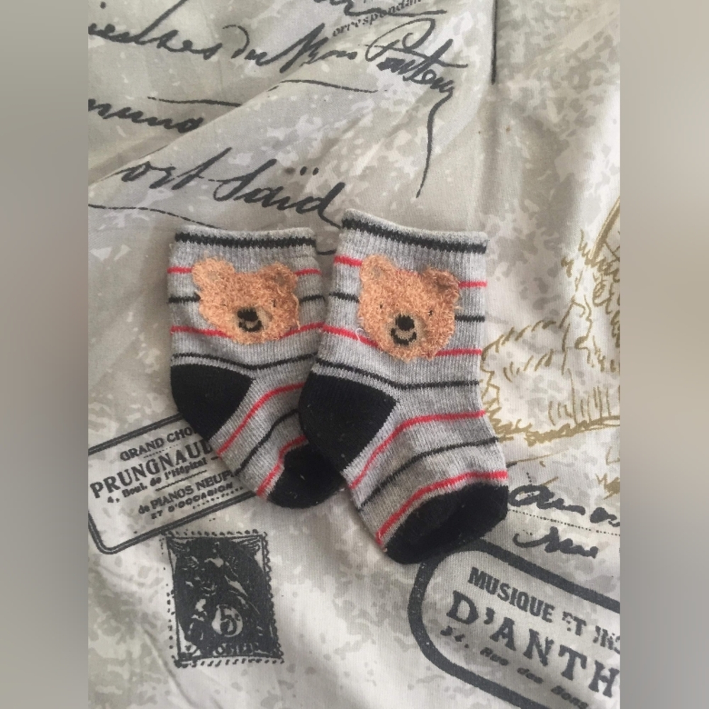 Bear inspired Baby Socks
